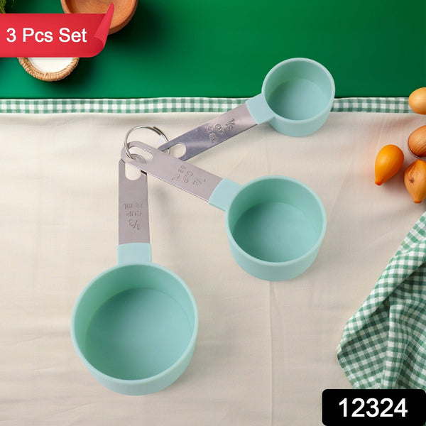 Measuring Cups Set 1/3 Cup (78 ml), 1/4 Cup (59 ml), 1/8 Cup (30 ml) - justgrabit.in | Just Grab It