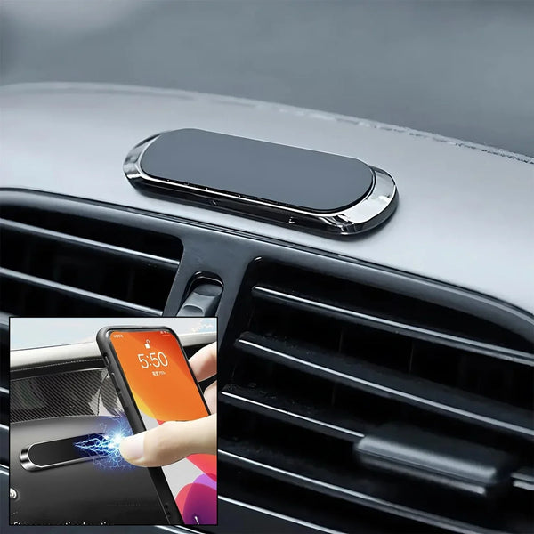360d Rotation Magnetic Mobile Holder for Car Dashboard Stand Strongest Magnets Phone Metal Bracket Car, Bike, Scooter, Desk, Office, Home Universal (1 Pc) - Justgrabit Inc.