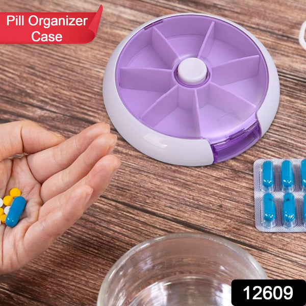 Cute 7 - Day Pill Box Dispenser – Portable 7 - Grid Medicine Organizer (1 Pc) - justgrabit.in | Just Grab It
