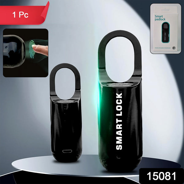 Small USB Rechargeable Smart Fingerprint Padlock for Locker - justgrabit.in | Just Grab It