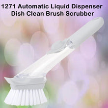 Automatic Liquid Dispenser Dish Clean Brush Scrubber - Justgrabit Inc.