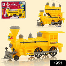 Pull and Go Train with Light Plastic String Pull Back Train (1 Pc / Mix Color) - justgrabit.in | Just Grab It