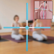 Posture Stretching Stick, Yoga Sticks Humpback Correction Open Shoulder Adjustable for Posture, Pain Relief Rotating Yoga Stick Retractable Dance Studio (1 Pc) - Justgrabit Inc.