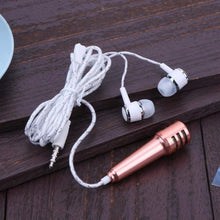 Mini Microphone Mic with Earphone for Voice Recording, Mike Mic Microphone with Handsfree for Mobile Computer, Headphone Handfree Earphone Usb Microphone Vocal Gift Miniature Children (1 Pc) - Justgrabit Inc.
