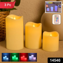 Premium 3 Piece LED Flameless Candle Set with Remote Control - Justgrabit Inc.