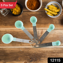 Stainless Steel and Plastics Measuring Spoon (Set of 5 Pc) - justgrabit.in | Just Grab It