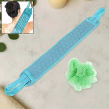 Bath Shower Scrubber Set – Dual - Sided Loofah Sponge & Bath Brush for Deep Clean (2 Pcs) - Justgrabit Inc.