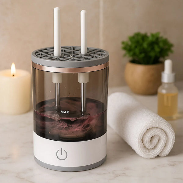 Automatic Makeup Brush Cleaner Fast Electric Brush Cleaner Hand Free Machine Super Clean Brush Washer & Brushes Organizer Tool (1 Pc) - Justgrabit Inc.