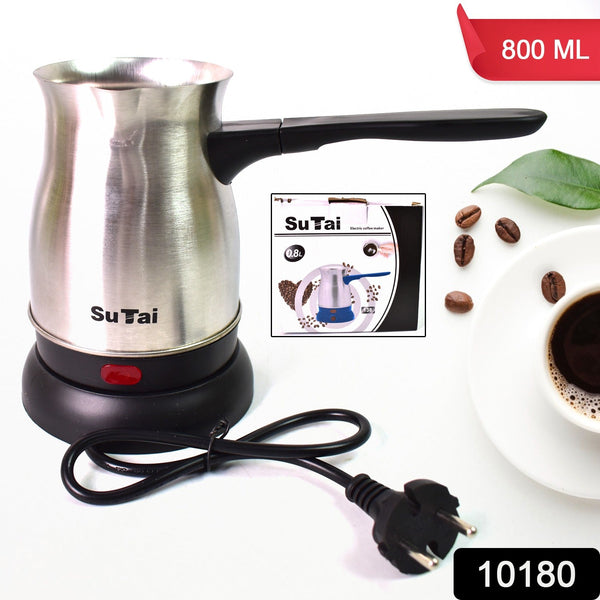 Coffee Pot, Coffee Maker, 800ml Even Heating Tea Maker Kettle (1 Pc) - justgrabit.in | Just Grab It