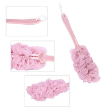Loofah Back Scrubber with Long Handle for Shower & Bath Cleaning - justgrabit.in | Just Grab It