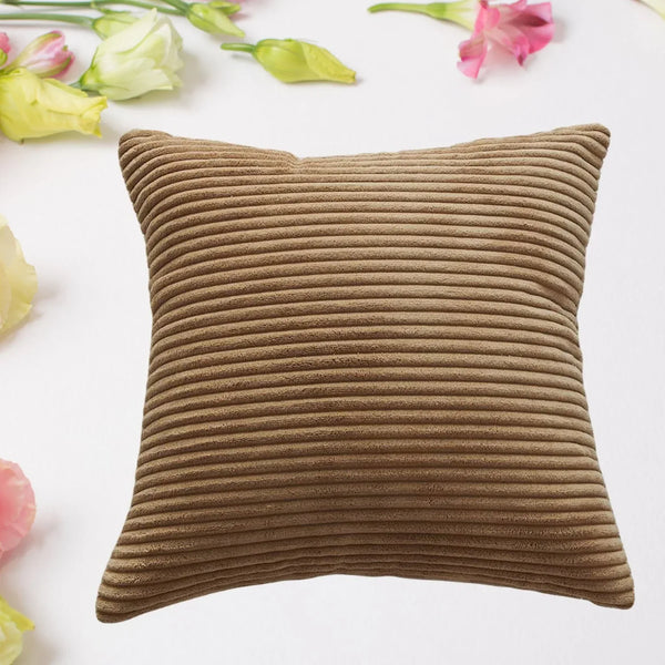 Throw Pillow Covers, 16x16 inch, Pack of 1 Couch Pillows Cover, Soft Corduroy Decorative Pillow Covers, Square Pillowcase for Bed Sofa Chair Bedroom Home Farmhouse Decor (1 Pc) - justgrabit.in | Just Grab It
