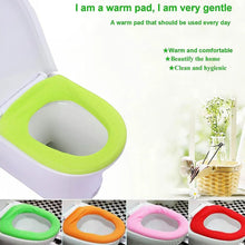 Bathroom Soft Thicker Warmer Stretchable Washable Cloth Toilet Seat Cover (1pc) - Justgrabit Inc.