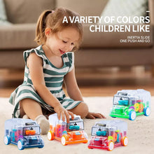 Transparent Musical Mini School Bus Toy for Kids - justgrabit.in | Just Grab It