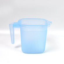 Plastic Square Transparent Bath Water Mug (1 Pc / 1000 ML / Mix Color) - justgrabit.in | Just Grab It