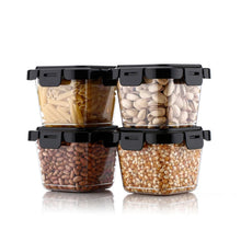 Plastic Food Storage Containers with Lid (4 Pcs Set / 500 ML) - justgrabit.in | Just Grab It