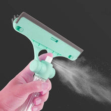 4 in 1 Multifunctional Glass Scraper, Window Glass Wiper with Watering Can, Silicon Cleaning Squeegee with Two Brush Heads, Practical Squeegee for Shower Doors, Windows, Tiles and Car Glass - Justgrabit Inc.