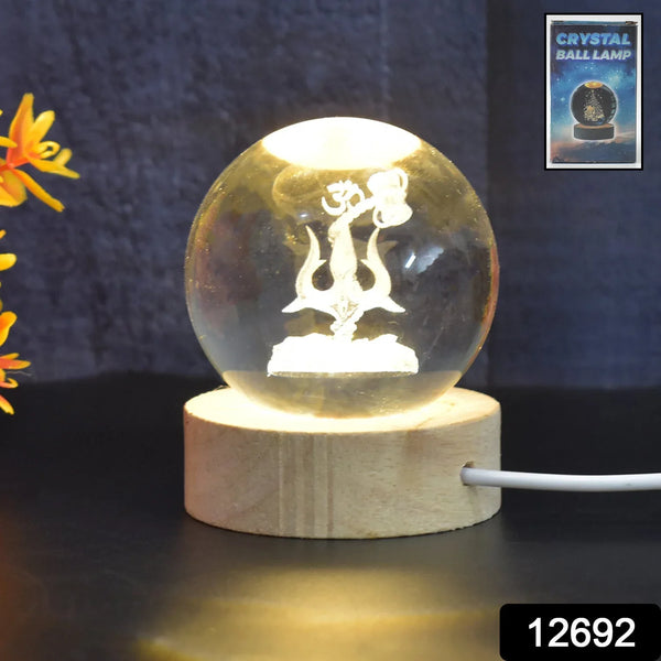 3D Crystal Ball lamps 3D Crystal Ball Night Light (1 Pc) - justgrabit.in | Just Grab It
