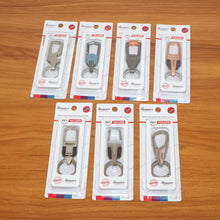 Premium Heavy - Duty Metal Keychain with Carabiner Clip (1 Pc / Assorted Design) - justgrabit.in | Just Grab It