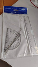 Plastic Geometry Set, Triangle Ruler Protractor Straight Ruler (4 Pcs Set) - Justgrabit Inc.