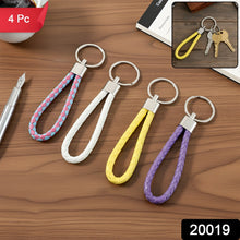 Braided Loop Keychain Set (4 Pc) - justgrabit.in | Just Grab It