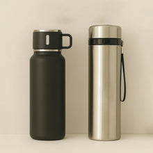 Stainless Steel Vacuum Insulated Water Bottle – 900ML Approx, Leak - Proof, Wide Mouth with Hanging Strap (Mix Color) - Justgrabit Inc.