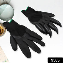 Garden Farming Gloves With Hand Fingertips & Plastic Claws (1 Pair) - Justgrabit Inc.