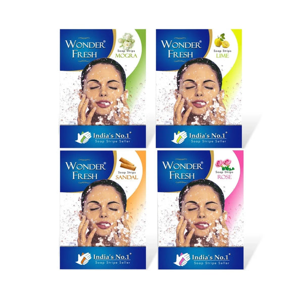 Fresh Paper Soap Strips Traveling Hand Wash with Jasmine Fragrance (100pc) - Justgrabit Inc.