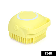 Silicone Massage Bath Body Brush Soft Bristle With Shampoo Dispenser - Justgrabit Inc.