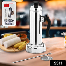 Puttu Maker Set with Steamer Plate & Pressure Cooker Top, Stainless Steel - justgrabit.in | Just Grab It