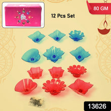 Reflection Diya Combo Plastic Candle Cup with Multi Shape, Diwali (12 Pcs Set) - justgrabit.in | Just Grab It
