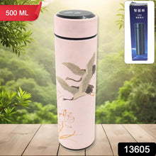 Printed Smart Vacuum Insulated Water Bottle with LED Temperature Display (1 Pc / 500 ML Approx / Multicolor) - justgrabit.in | Just Grab It