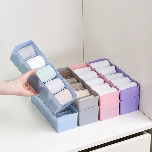 Dividers Tray Organizer Clear Plastic Bead Storage Tray (Multicolour) - Justgrabit Inc.