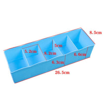 Dividers Tray Organizer Clear Plastic Bead Storage Tray (Multicolour) - justgrabit.in | Just Grab It