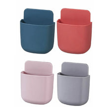 Wall Mounted Storage Case with Mobile Phone Charging Port Plug Holder - Pack of 4 Pcs - Justgrabit Inc.