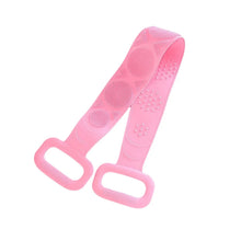 Silicone Body Back Scrubber - Double - Sided Bath Brush for Deep Cleaning & Massage (Medium Size /1pc) - justgrabit.in | Just Grab It