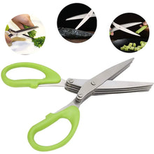 Multifunction Vegetable Stainless Steel Herbs Scissor with 3 Blades - justgrabit.in | Just Grab It