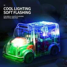 Transparent Musical Mini School Bus Toy for Kids - justgrabit.in | Just Grab It