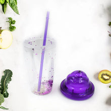 High Quality Plastic Creative Cold Drink Cup / Tumble, Reusable Tea Coffee Tumbler with Lid and Straw, Double Wall Plastic Drinking Sport Bottle, Travel Tumbler (1 Pc / Mix Color) - Justgrabit Inc.