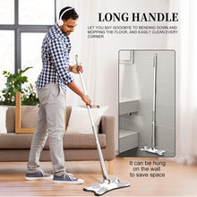 X - Shape Hands - Free Squeeze Microfiber Floor Mop for Home Cleaning - justgrabit.in | Just Grab It