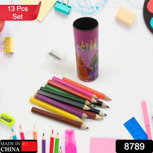 12pcs Colored Pencils With Sharpner Artist Pencils Colored Pencil Art Graphite Pencils Oil Pencils Pencil for Kids Art Supplies Child Gift Wooden Aldult (13 Pcs Set) - Justgrabit Inc.
