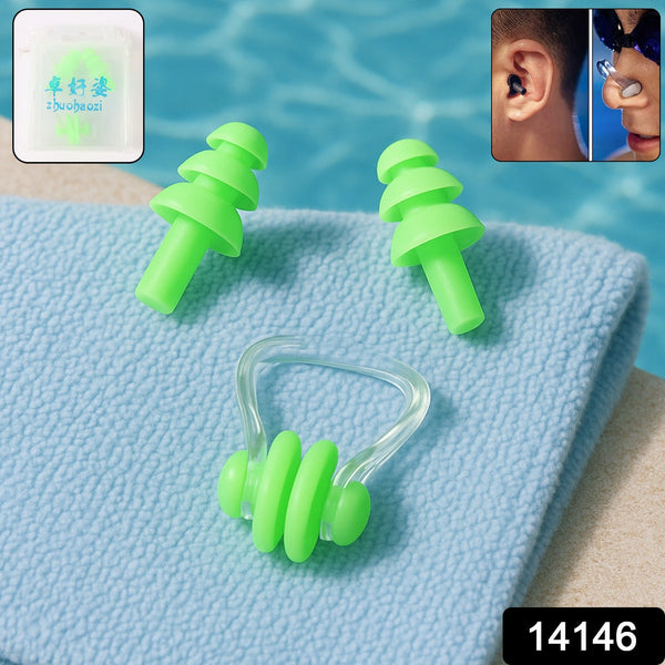 Swimming Earplugs and Nose Clip Set (3 Pc) - justgrabit.in | Just Grab It