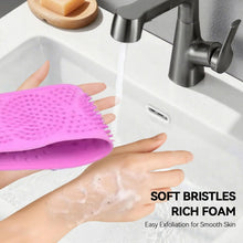 Silicone Body Back Scrubber Double Side Bathing Brush for Skin Deep Cleaning, Scrubber Belt - Justgrabit Inc.