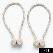 Home Magnetic Curtain Tiebacks, Straps, Buckle, Clips Rope Straps Window Curtain Bracket Decoration (2 Pc) - Justgrabit Inc.