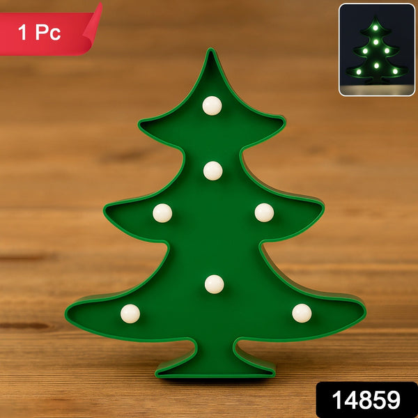 Christmas Tree Shape LED Decorative Night Light (1 Pc) - justgrabit.in | Just Grab It