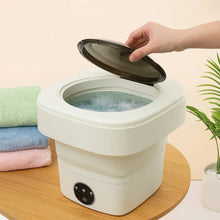 Folding Washing Machine, Mini Portable Washing Machine, Deep Cleaning Half Automatic Washt, Mini Foldable Washing Machine, Suitable For Socks, Underwear, Baby Clothes - Justgrabit Inc.