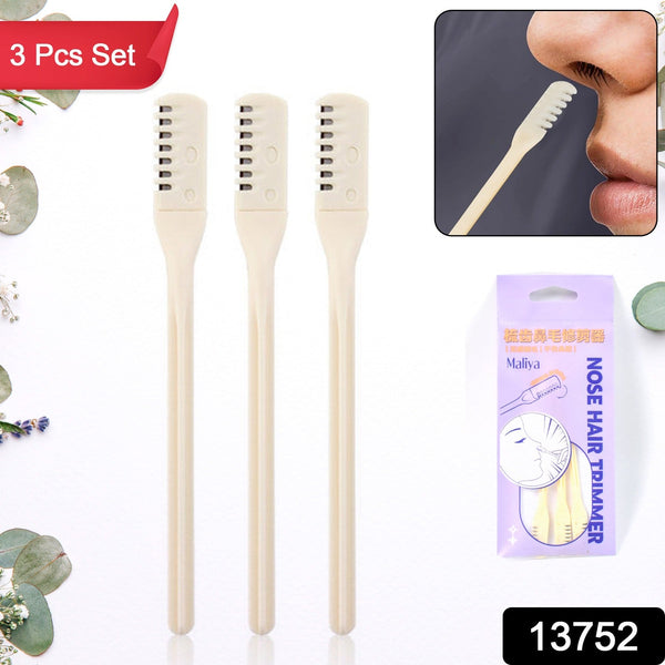 Nose Hair Removal Trimmer Nose Hair Remover Razor Kit Blade (3 Pcs Set) - justgrabit.in | Just Grab It
