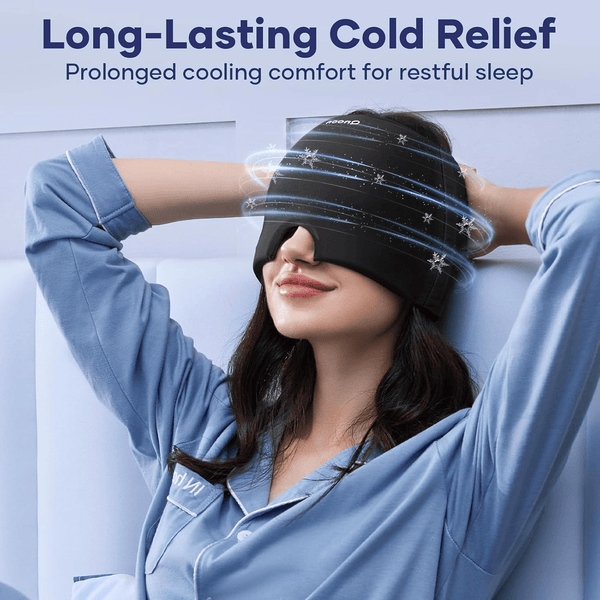 Migraine and Headache Relief Cap: Ice Wrap for Tension & Sinus Relief - justgrabit.in | Just Grab It