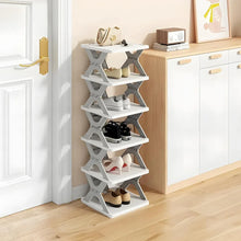 Foldable Shoe Rack (1 Pc, 6 Layers): Space-Saving, Entryway Storage - Justgrabit Inc.