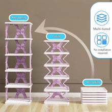 Foldable Shoe Rack (1 Pc, 6 Layers): Space - Saving, Entryway Storage - justgrabit.in | Just Grab It