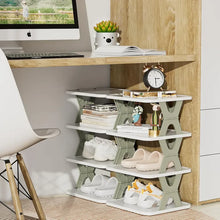 4 LAYER SHOES STAND, SHOE TOWER RACK SUIT FOR SMALL SPACES, CLOSET, SMALL ENTRYWAY, EASY ASSEMBLY AND STABLE IN STRUCTURE, CORNER STORAGE CABINET FOR SAVING SPACE - Justgrabit Inc.